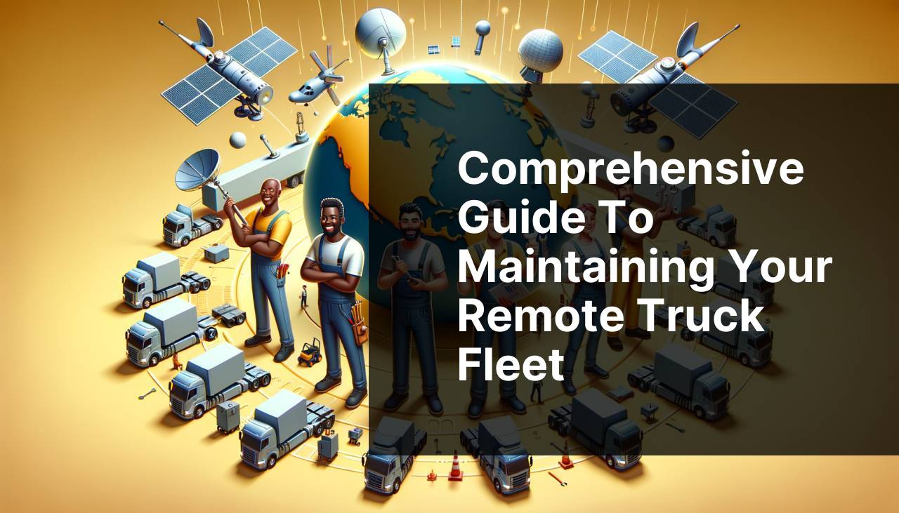 Comprehensive Guide to Maintaining Your Remote Truck Fleet