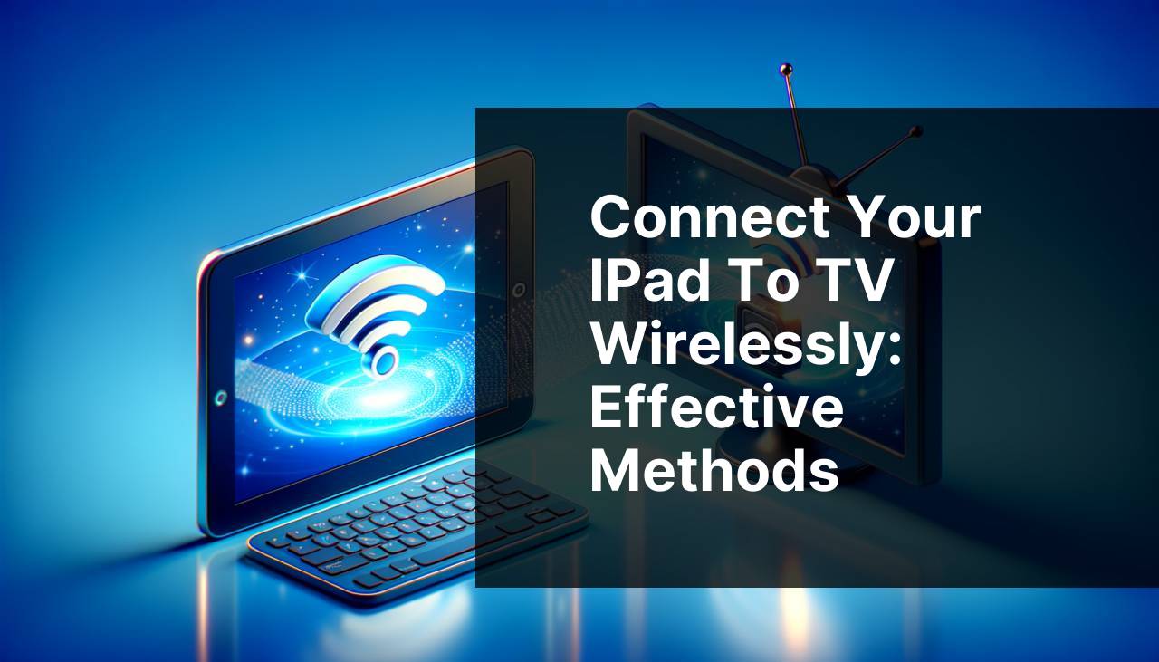 Connect Your iPad to TV Wirelessly: Effective Methods