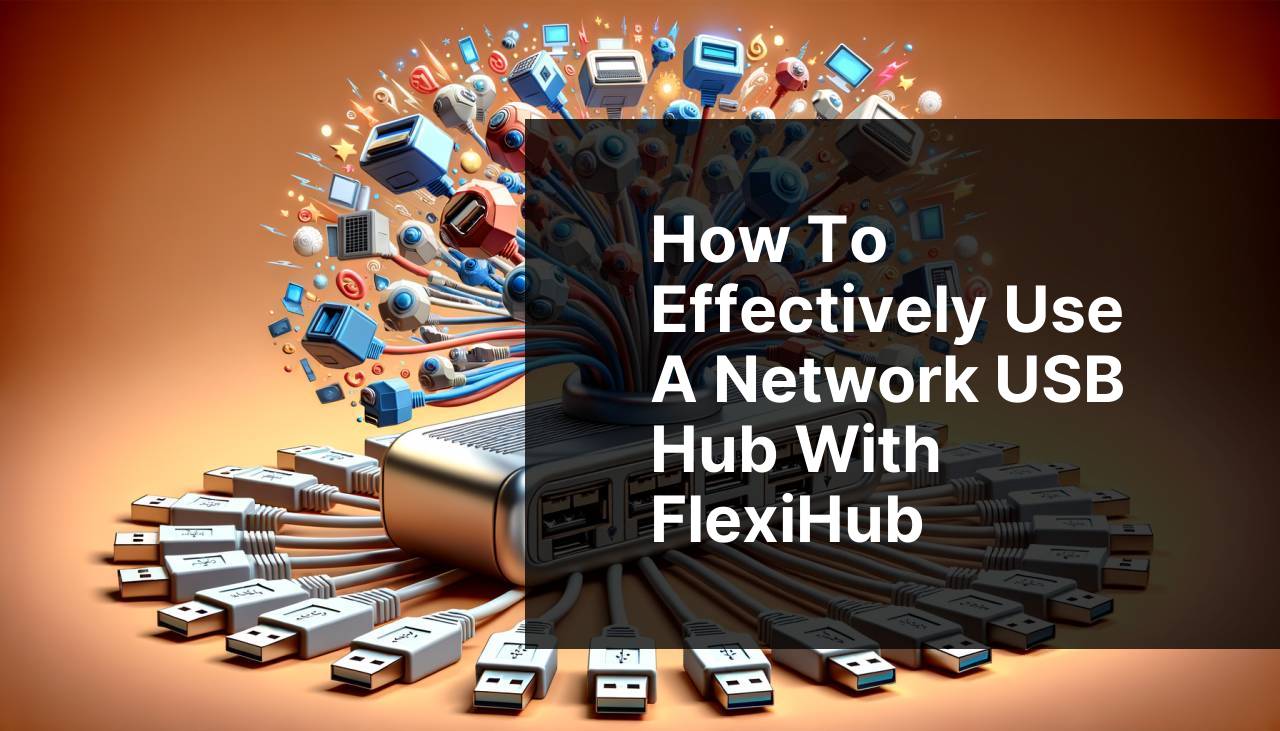 How to Effectively Use a Network USB Hub with FlexiHub