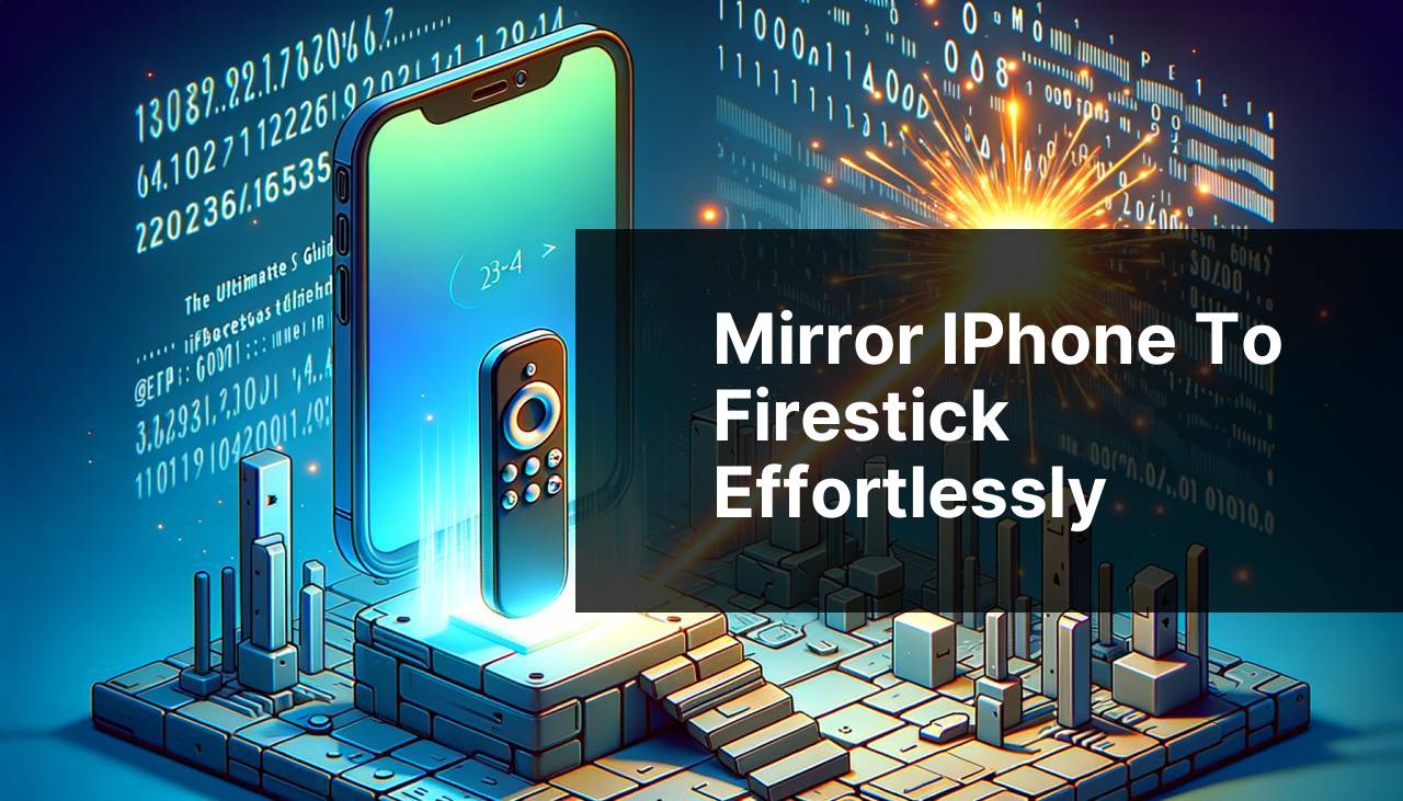 Mirror iPhone to Firestick Effortlessly