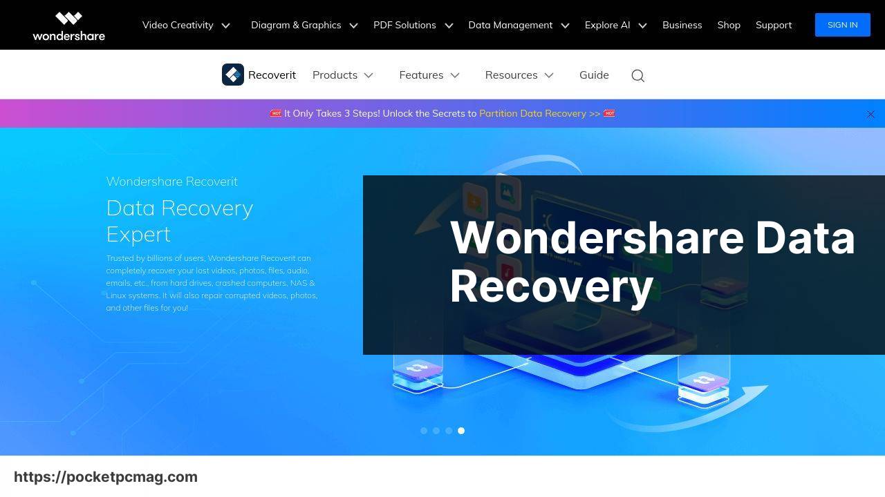 https://datarecovery.wondershare.com/ screenshot