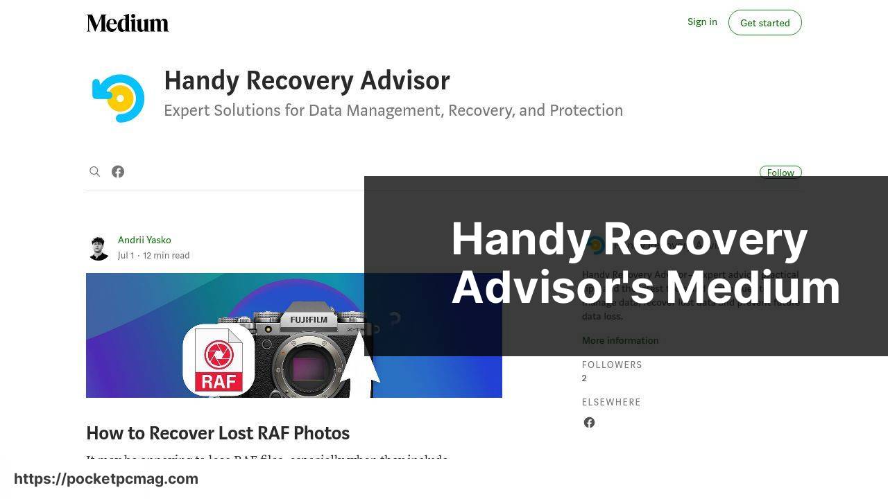 https://medium.com/handyrecovery screenshot