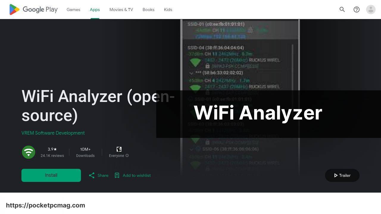 https://play.google.com/store/apps/details?id=com.vrem.wifianalyzer&hl=en screenshot