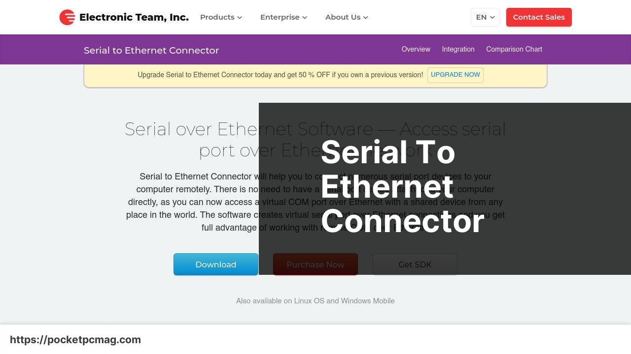 https://www.eltima.com/products/serial-over-ethernet/ screenshot