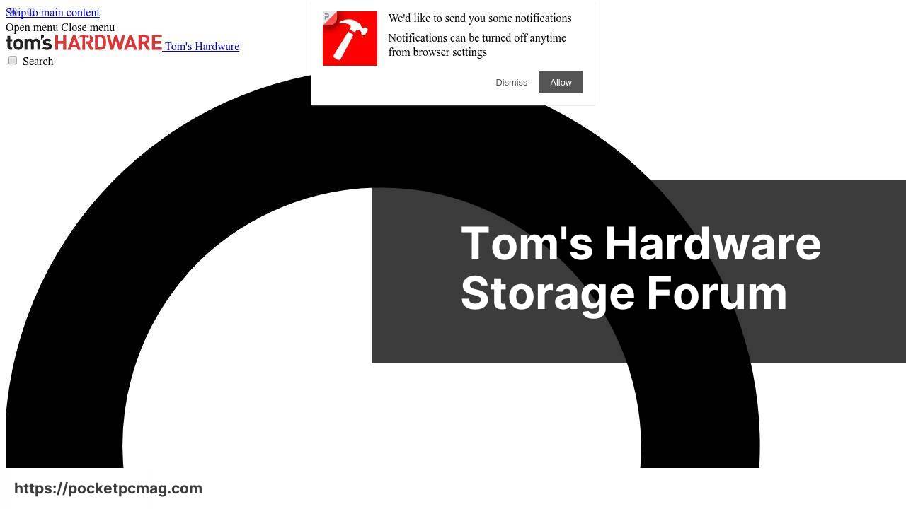 https://www.tomshardware.com/forum/55-hard-drives-storage/ screenshot